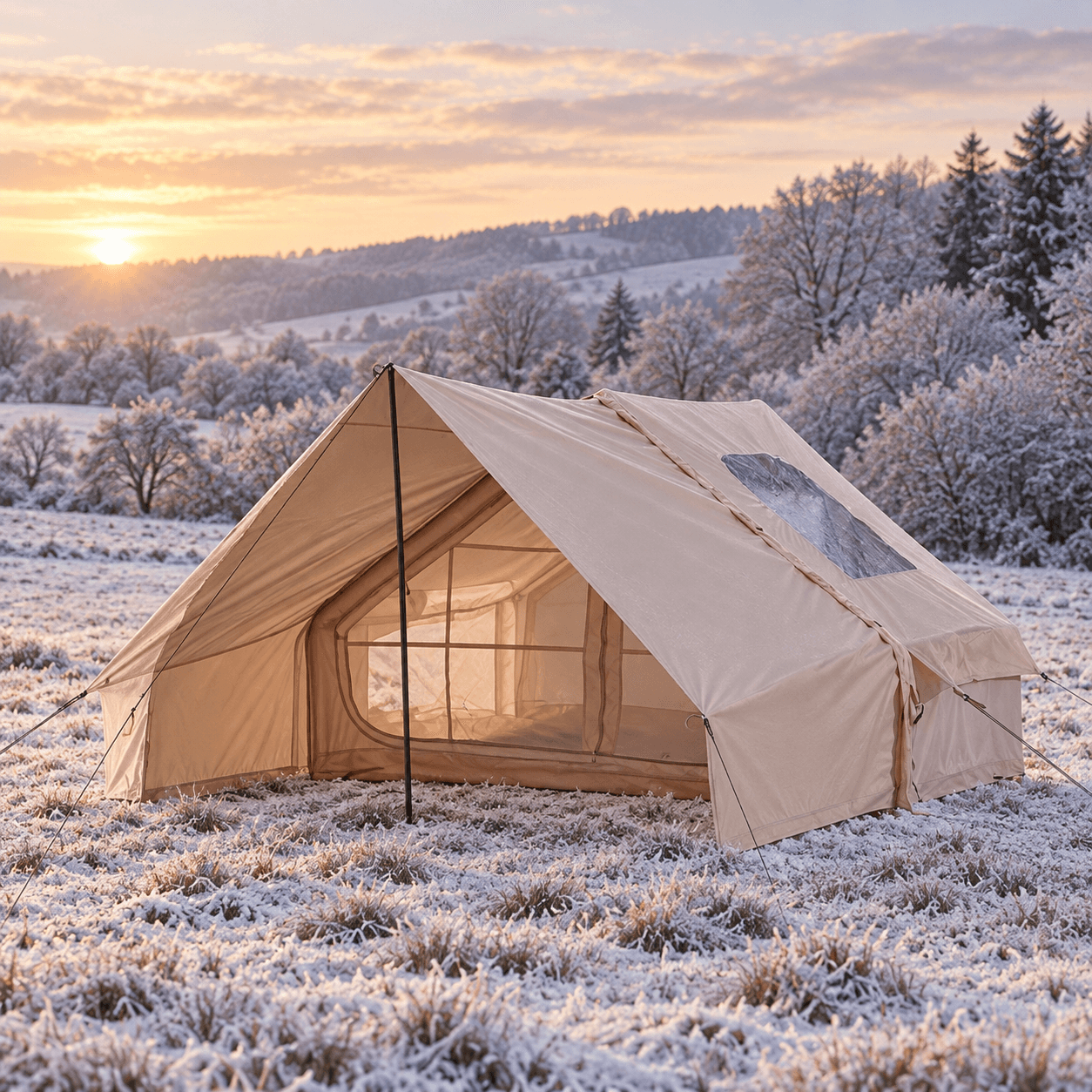 6.3㎡ Inflatable Camping Tent for 2–4 Person