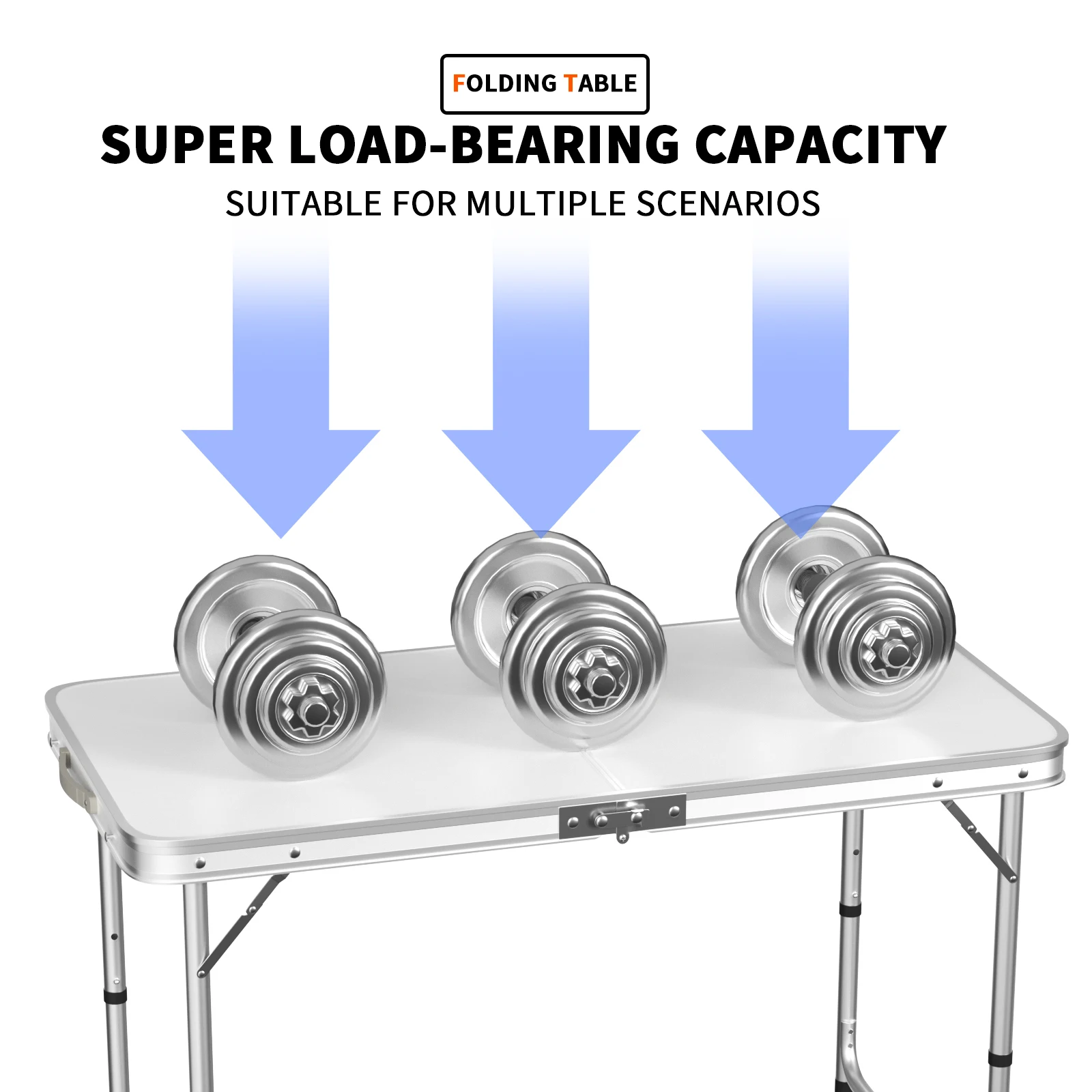 Adjustable Folding Camping Table – view 2