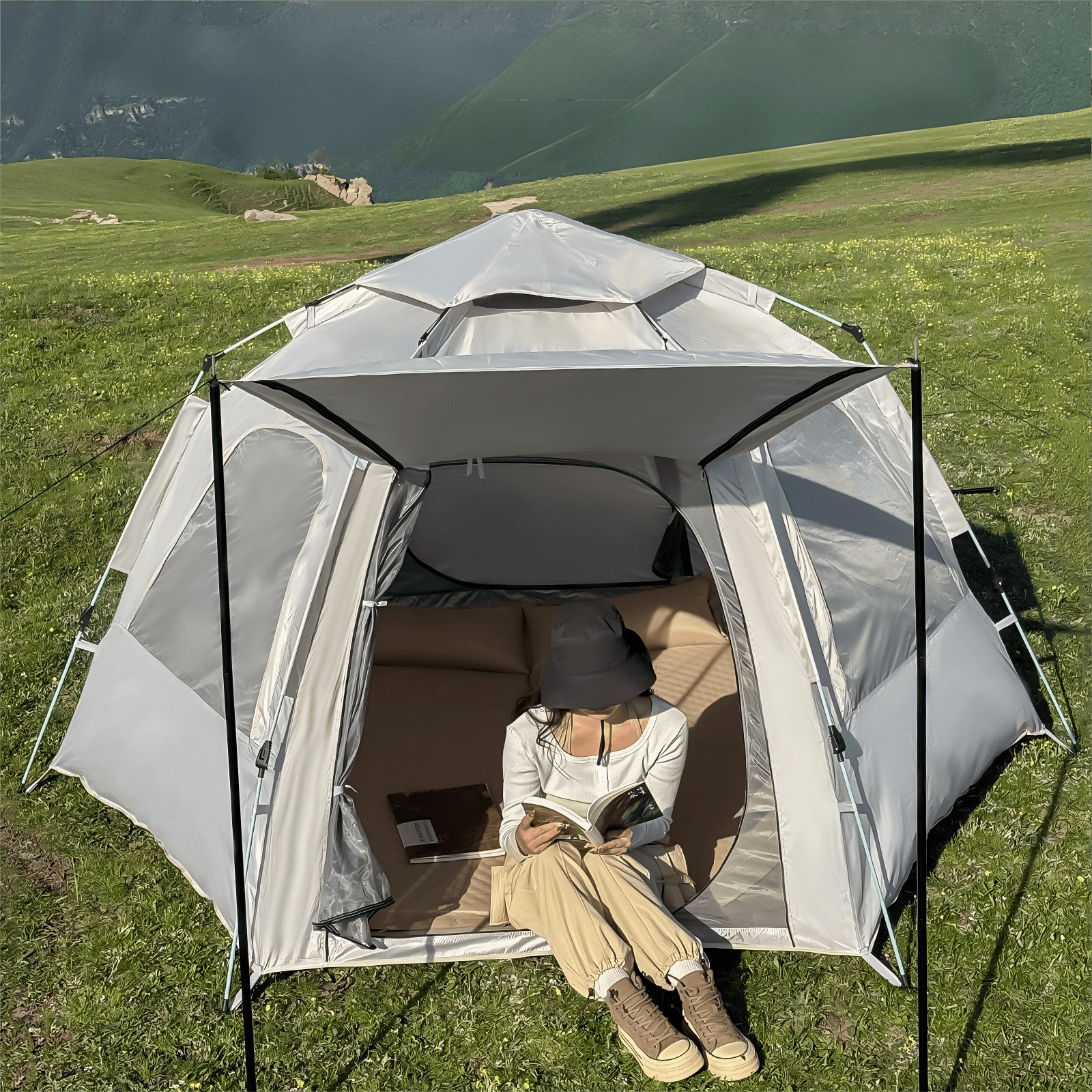 Hexagon Pop Up Camping Tent for 2–3 Person – view 4