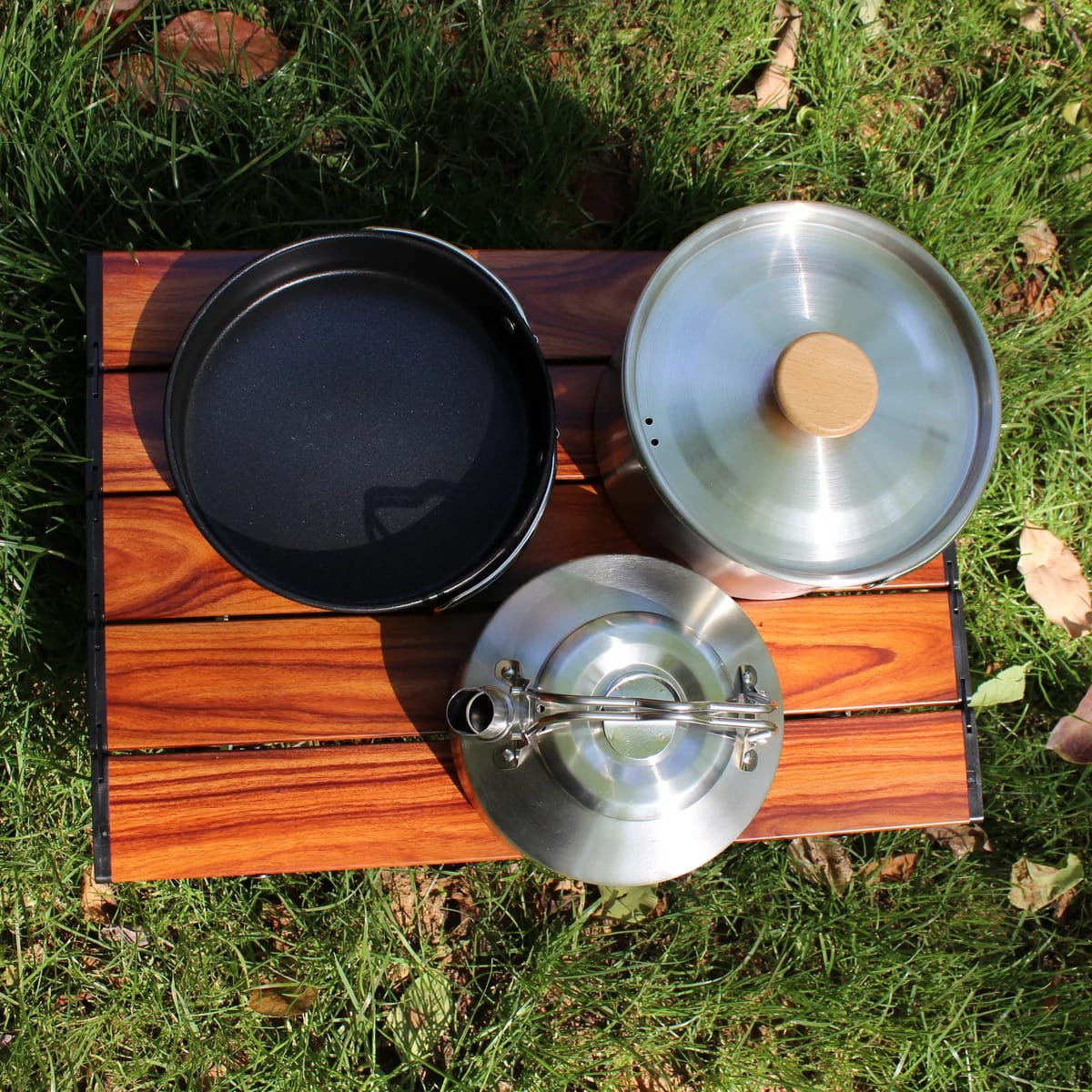 Leaftour Stainless Steel Camping Cookware Set – view 3