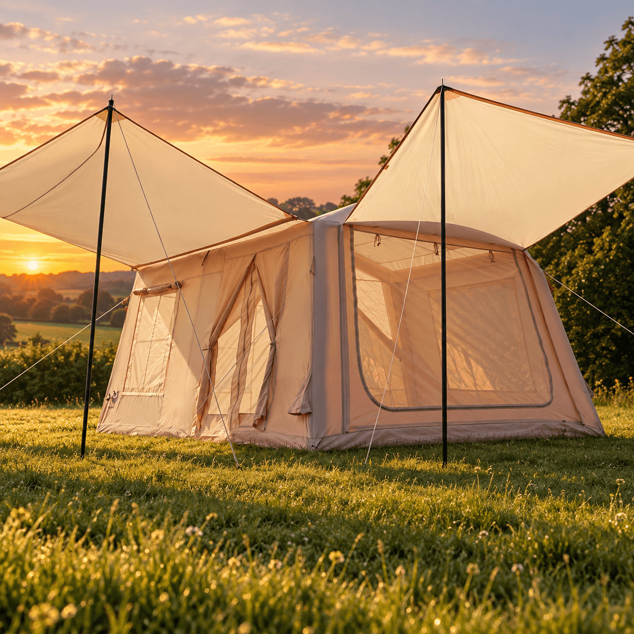Luxury 10.9㎡ Inflatable Glamping Tent