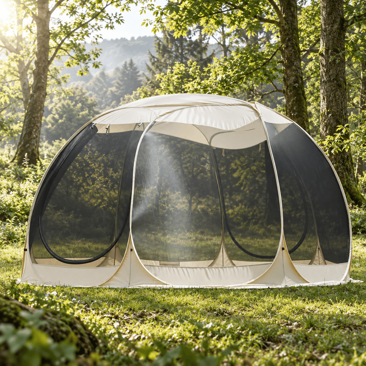 Octagonal Pop Up Screen Tent for 4–6 Person