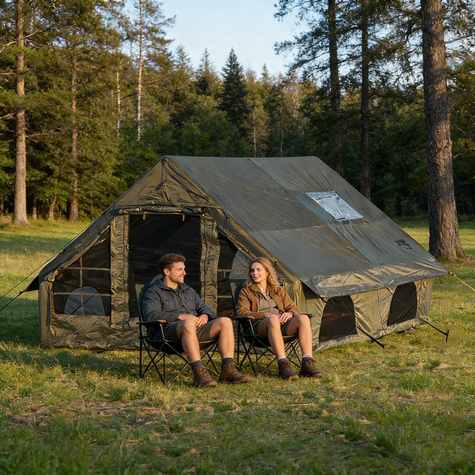 Inflatable Air Tent 4–6 Person with Electric Pump – view 4