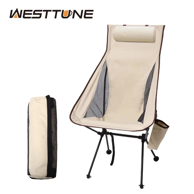 WESTTUNE Folding Camping Chair with Headrest